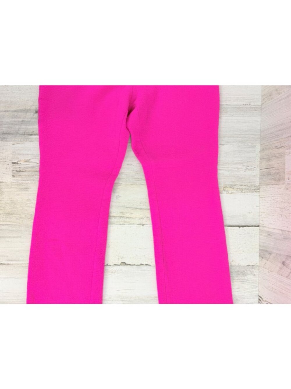 Ann Mashburn Sz S M Faye Flare Cropped Pants Womens Pink Wool - Picture 14 of 16
